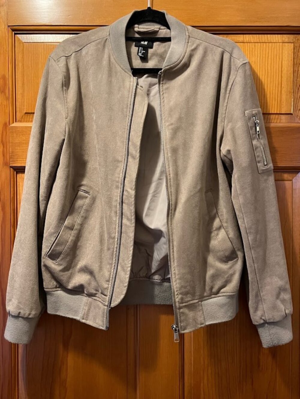 Women's H&M Beige Bomber Jacket